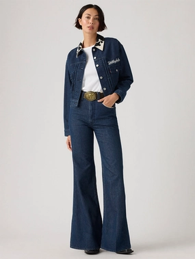 Soft Date Night Street Fashion Levi's? x Toy Story Women's Ribcage Bootcut Bell Jeans