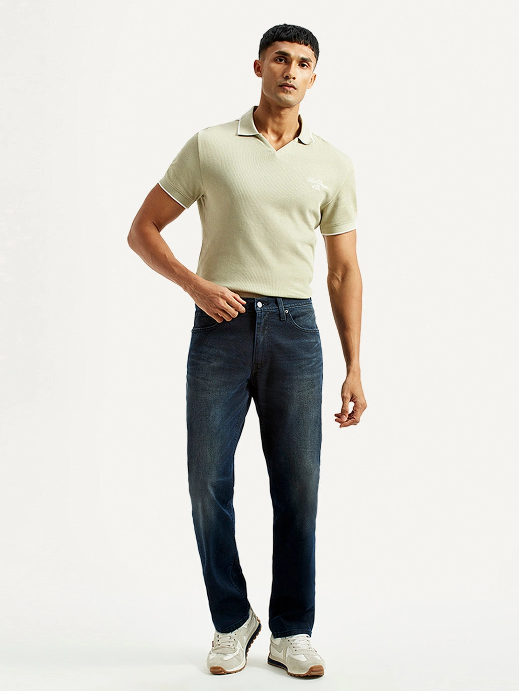 Eco Friendly Night Out Men's 541 Dark Blue Athletic Tapered Fit Mid Rise Jeans