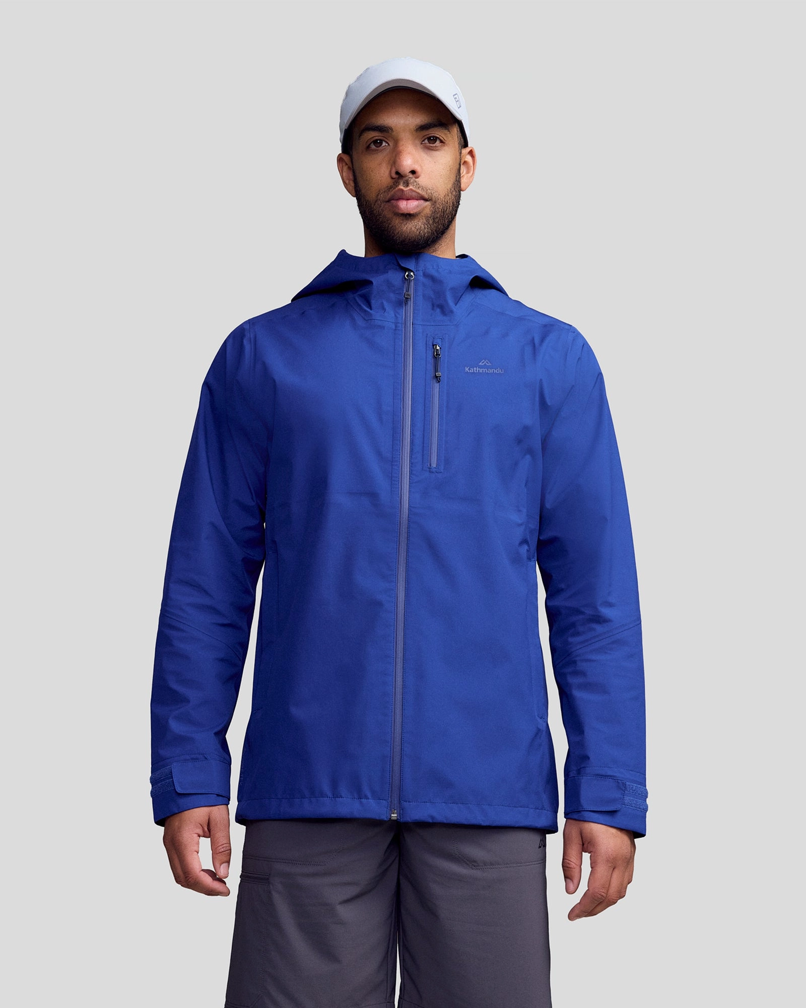TemperatureRegulating Tech Hypoallergenic Fiber Filling Men's Ridge 3L GORE-TEX Rain Jacket - Bright Navy