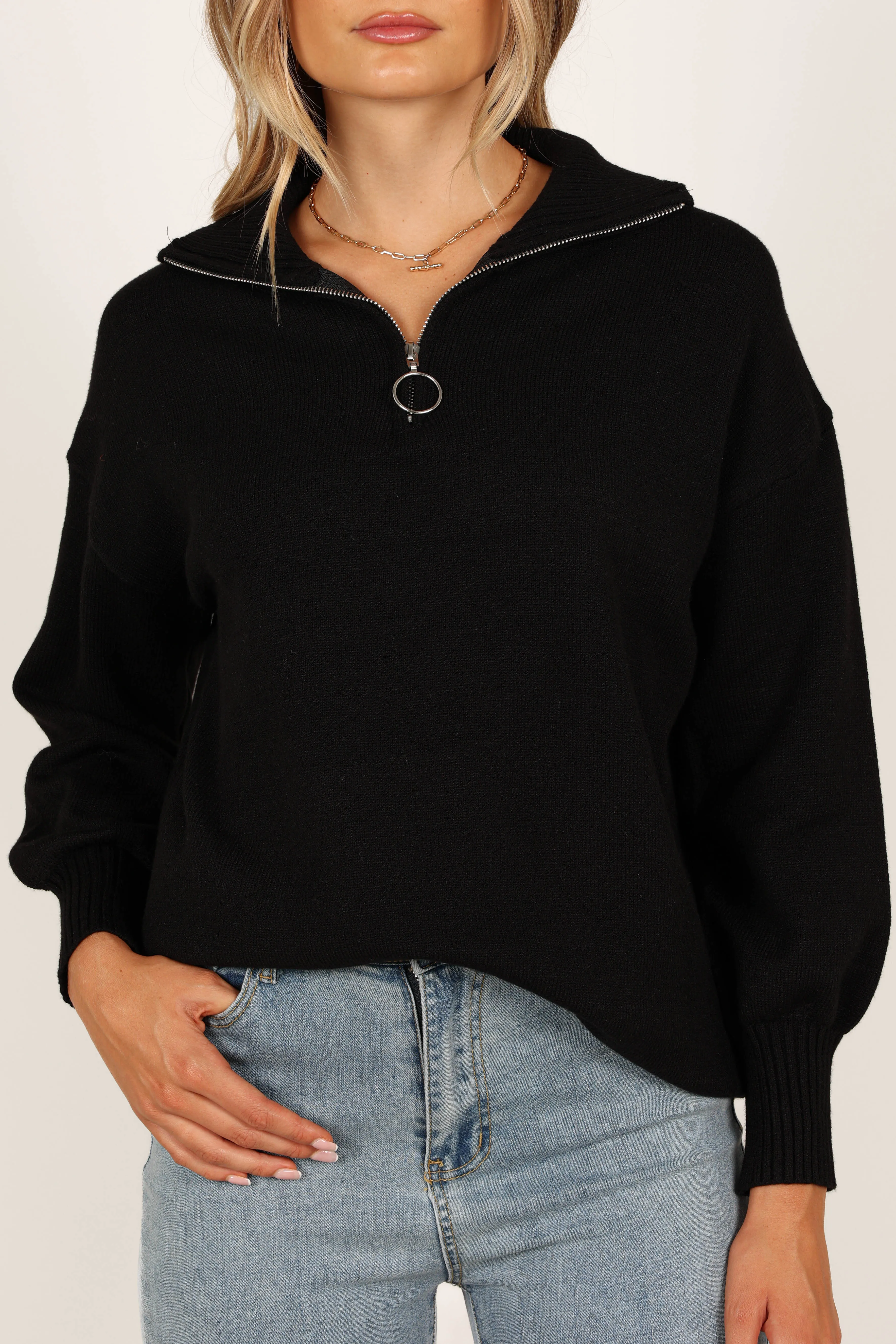 Travel Light Whistler Knit Sweater - Black