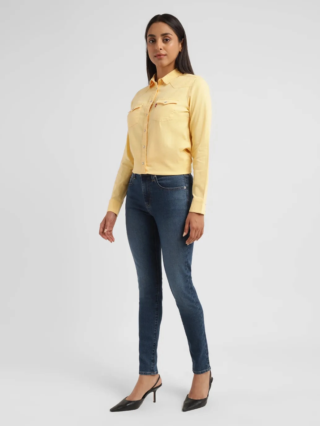 Women's 721 Blue Skinny Fit High Rise Jeans All Season