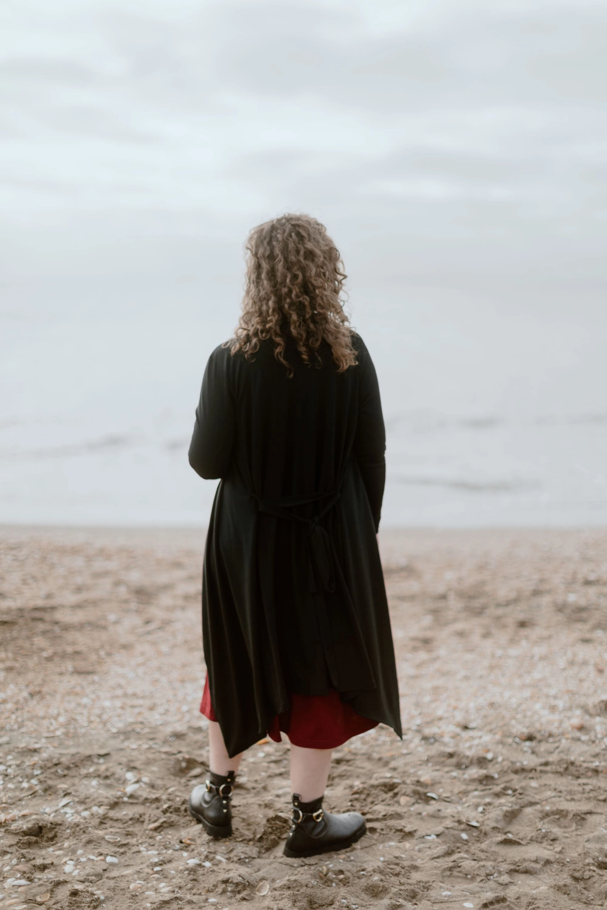 Cashews - CRDY100/F1 Merino Drapped Cardi Low Maintenance Fabric