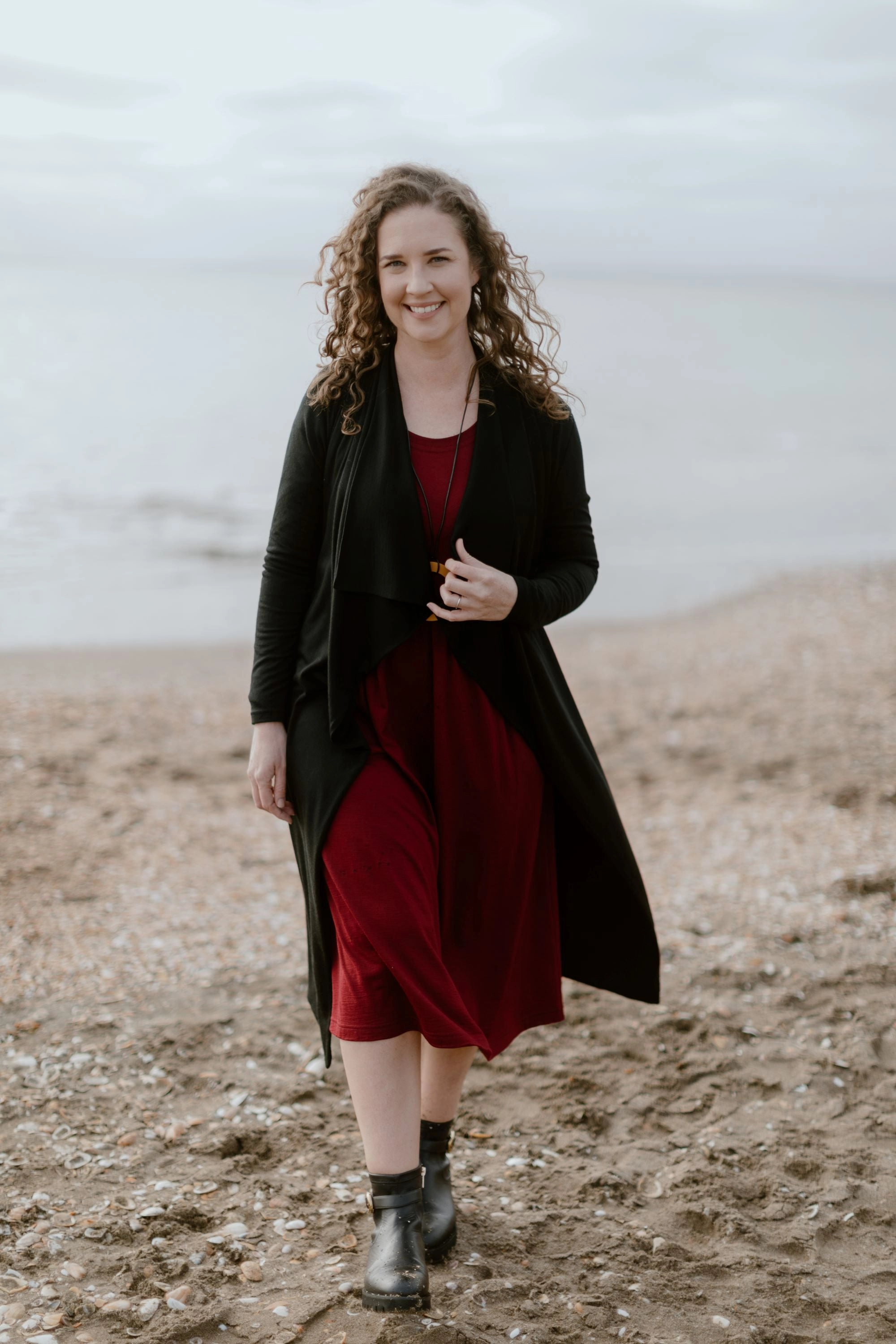 Cashews - CRDY100/F1 Merino Drapped Cardi InterchangeableLining Airy Layer Fit