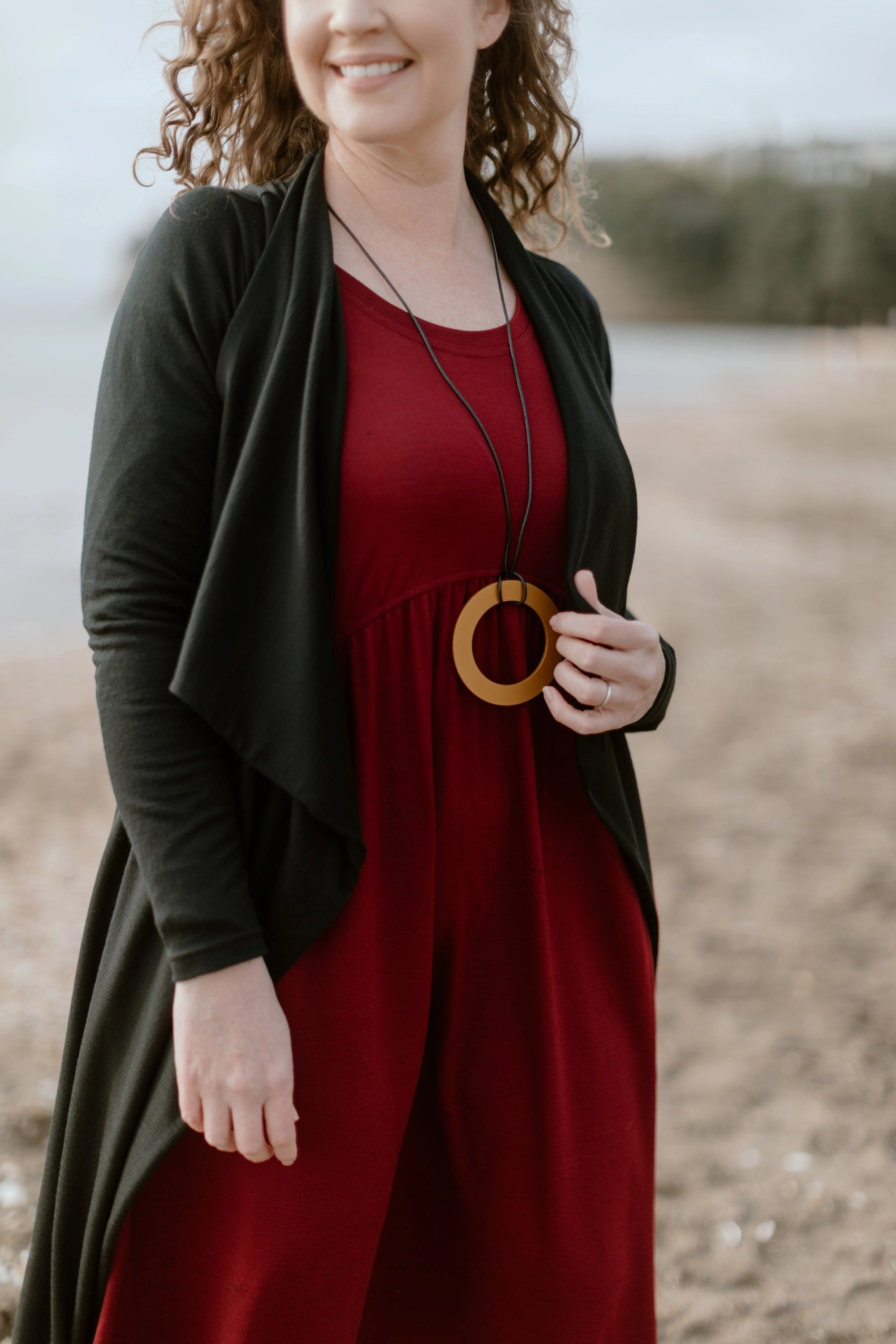 Mark Style Cashews - CRDY100/F1 Merino Drapped Cardi