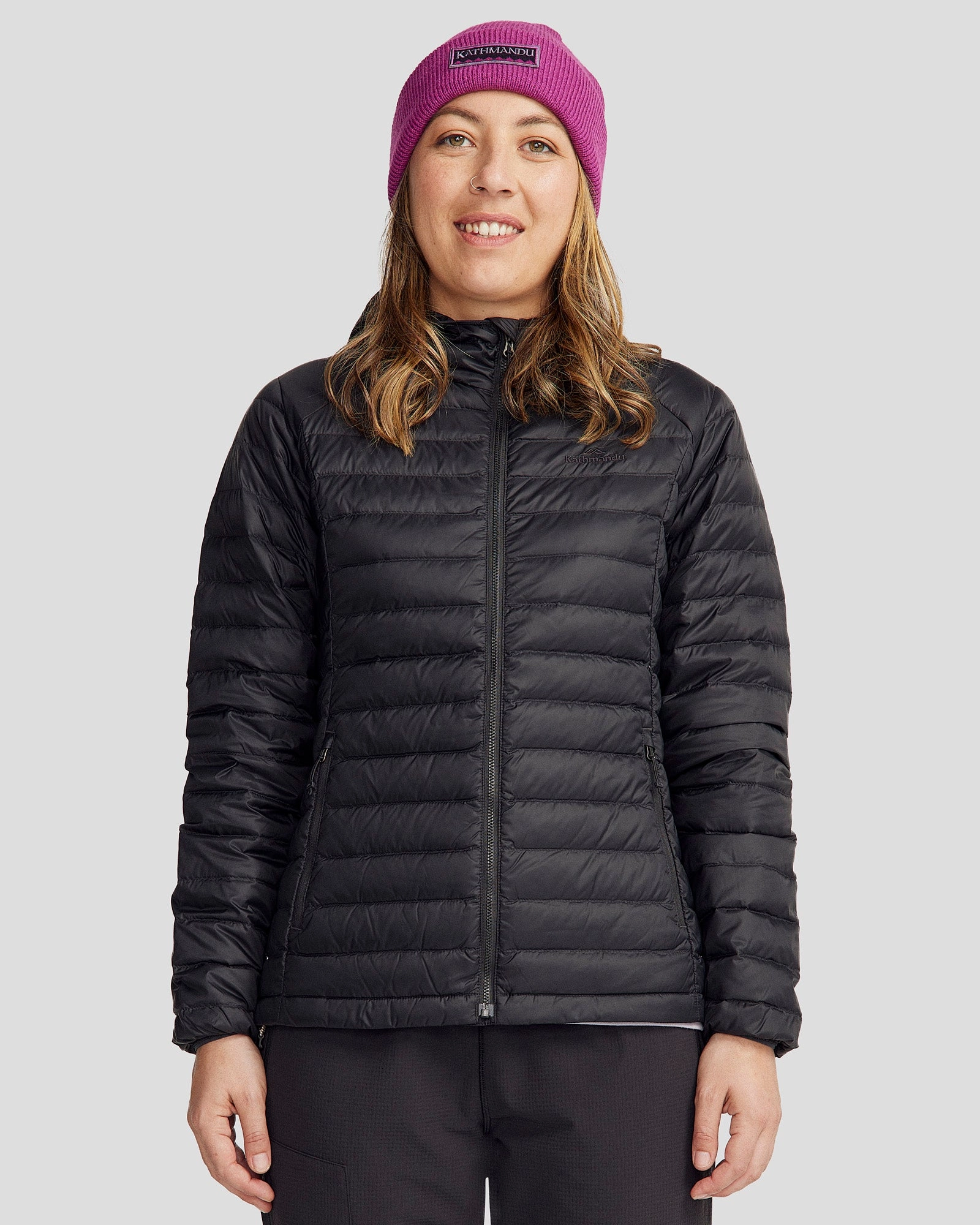 Women's Heli Down Hooded Jacket 3.0 - Black Stingray Comfy Street Piece
