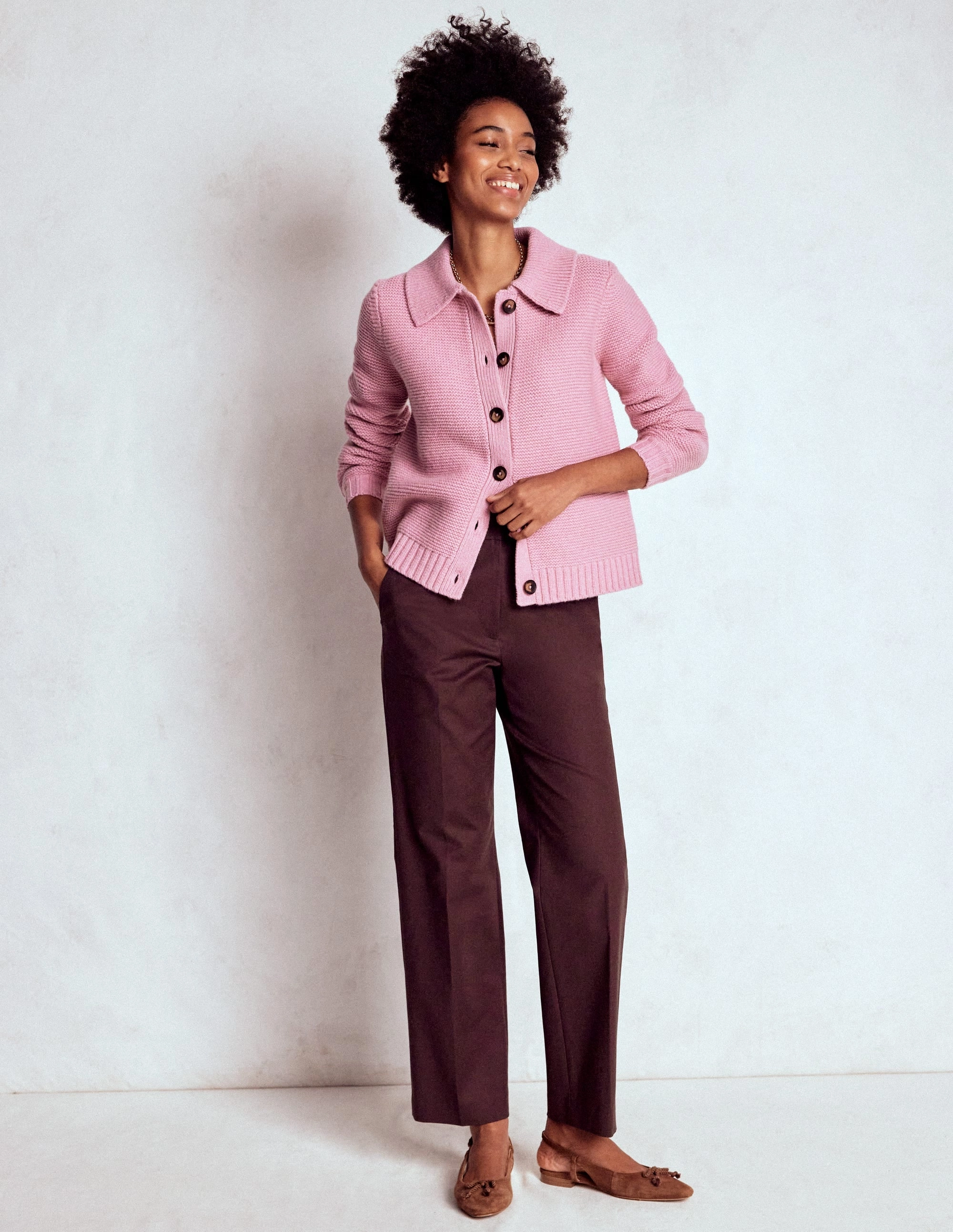 Canonbury 7/8 Trousers-Deep Aubergine Timeless Utility High Durability Thread