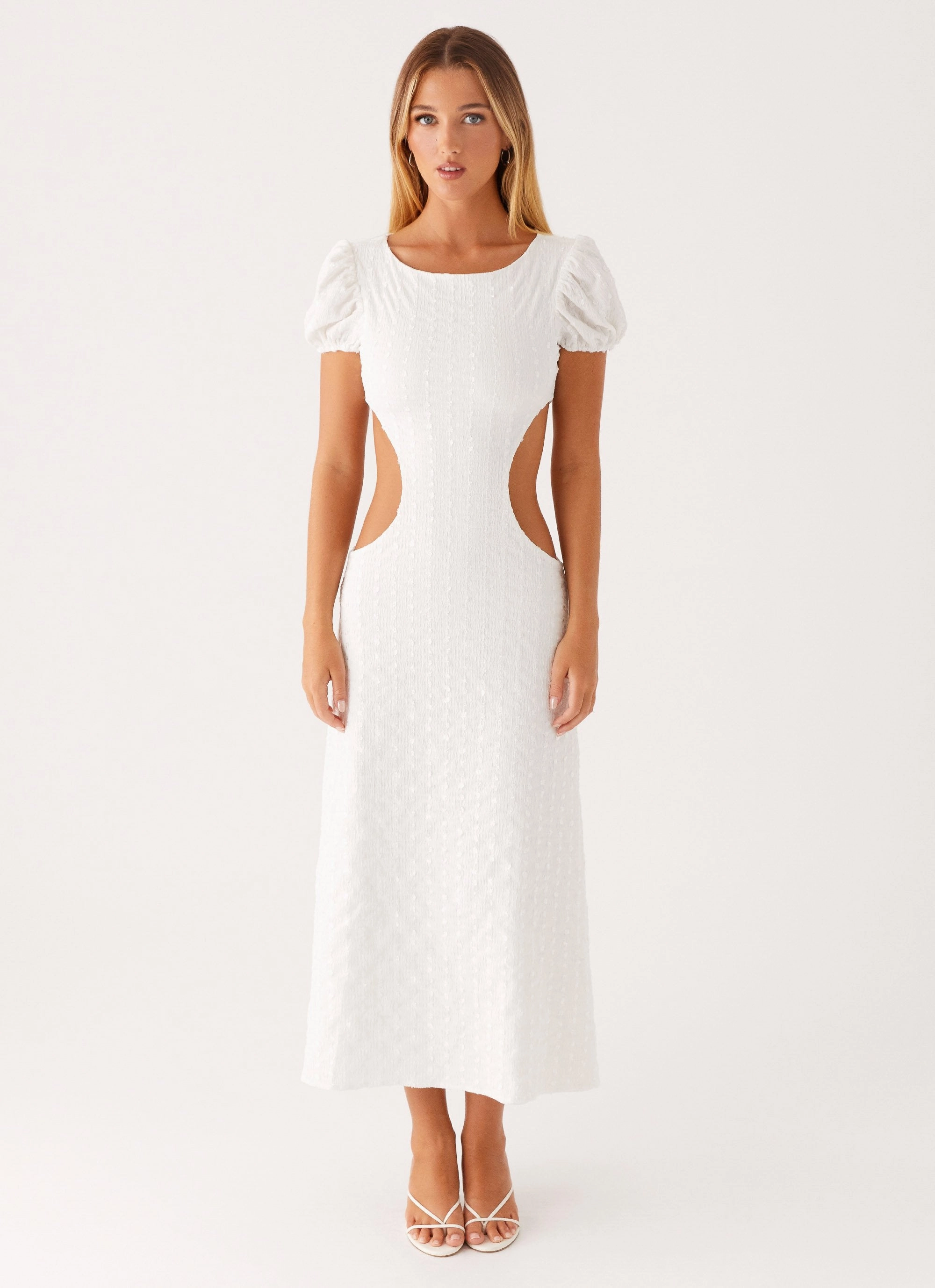 Sleek Feel Myley Midi Dress - White