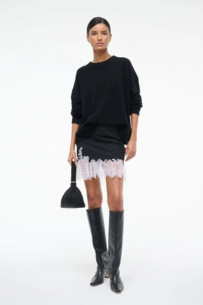 Soft Finish Aesthetic Look NADIA MINI SKIRT | BLACK