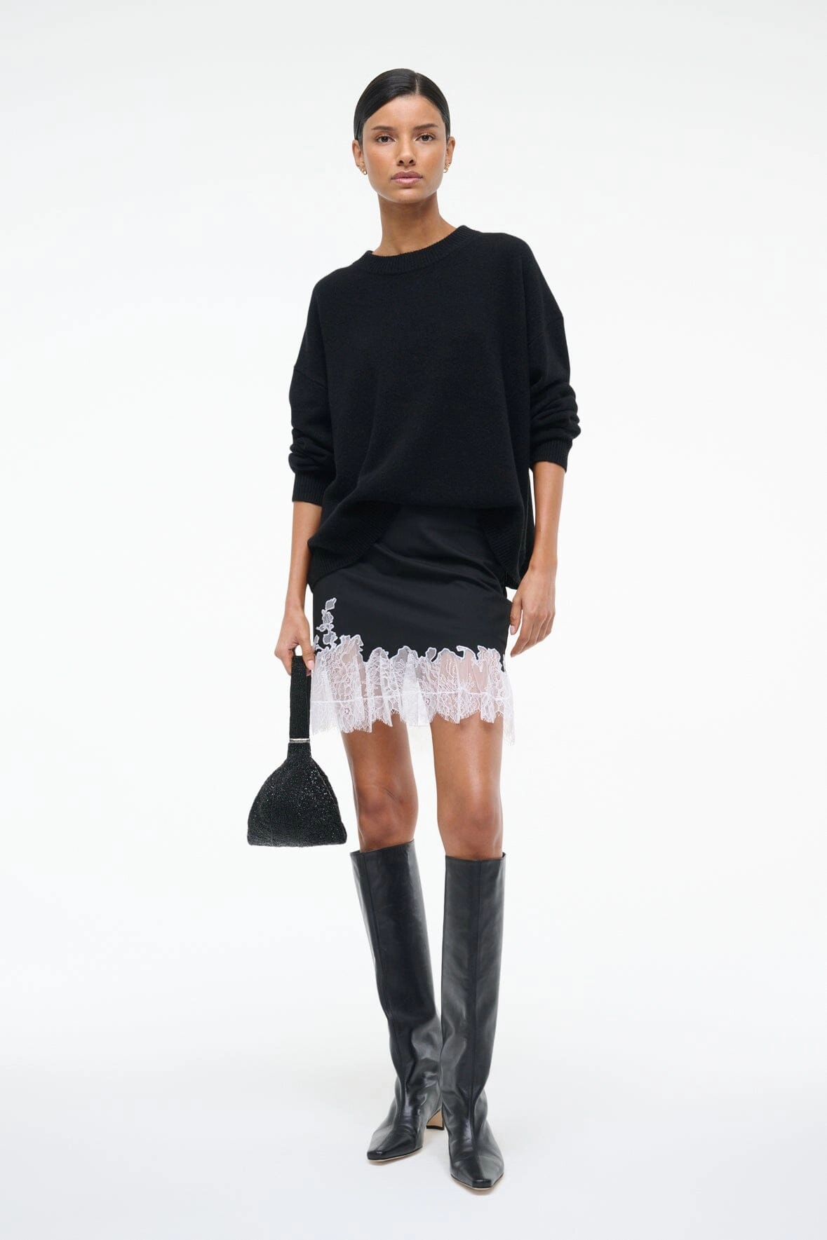 NADIA MINI SKIRT | BLACK Machine wash safe