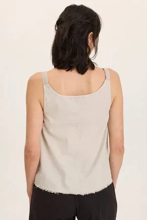 Lightweight Wear Standard Body Fit New arrivals and exciting Shawnie Tank | Ripple, White
