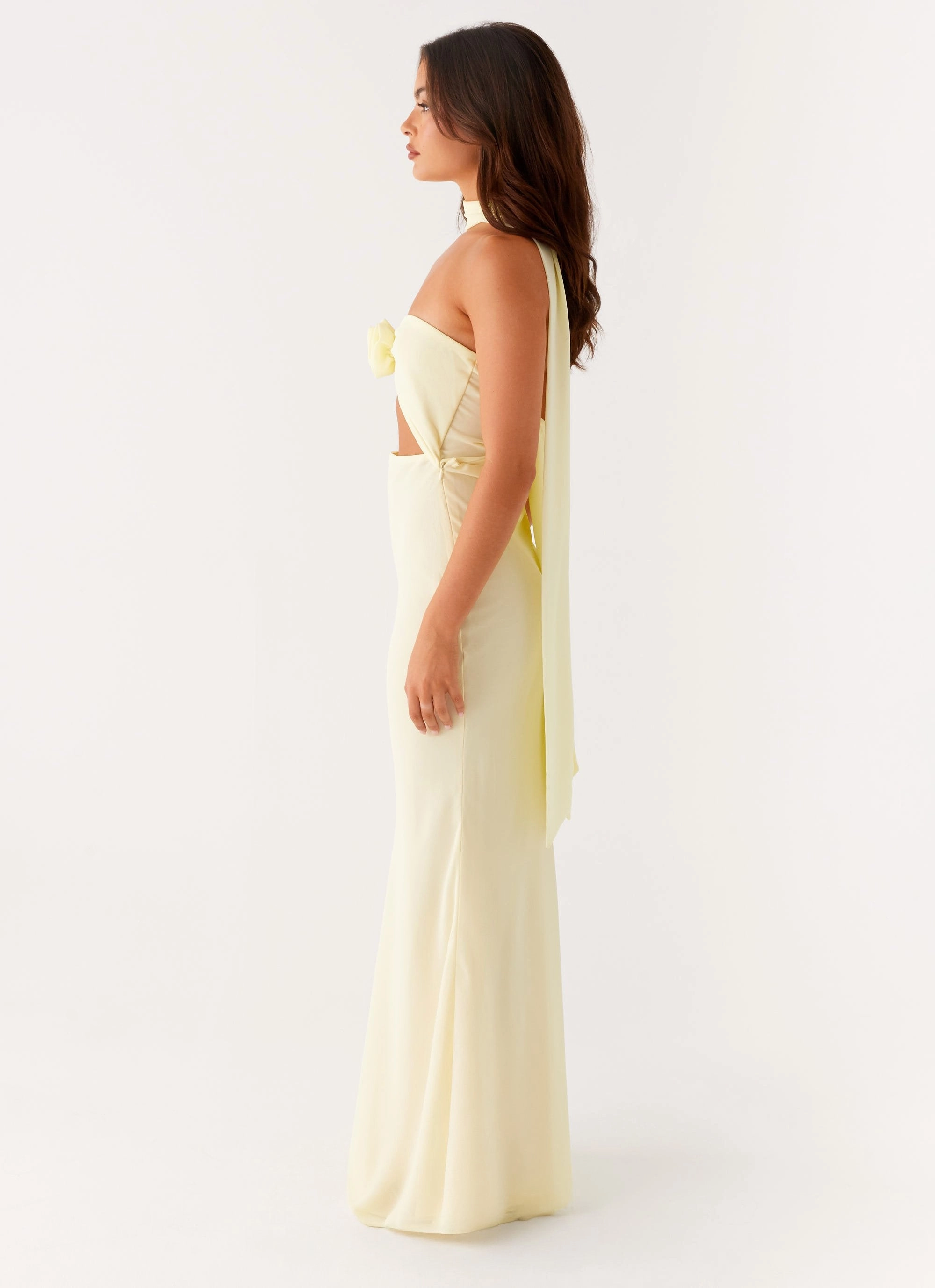 New Light Maxi Dress - Yellow Mood Edge Beach Walk