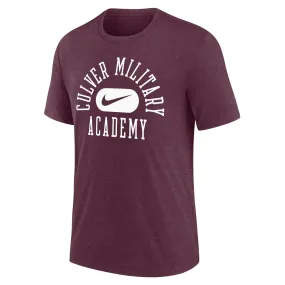 Nike Tri-Blend Tee Eagle C - Heather Maroon Chill Comfort Wear
