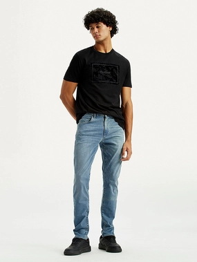 Traveler Gear Earthy Men's Redloop 512 Dark Indigo Slim Tapered Fit Mid Rise Jeans
