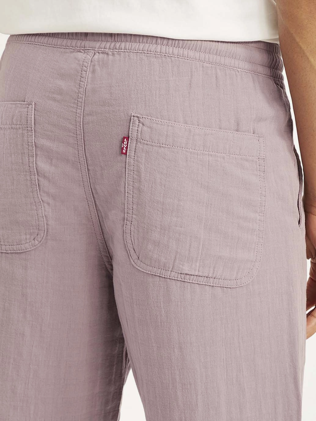 Airy Feel Seamless construction Men's Mauve Loose Straight Fit Chino Trousers