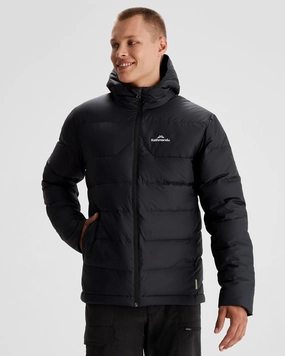 Men's Epiq Hooded Down Jacket - Black/Black Thermal Reflective Lining