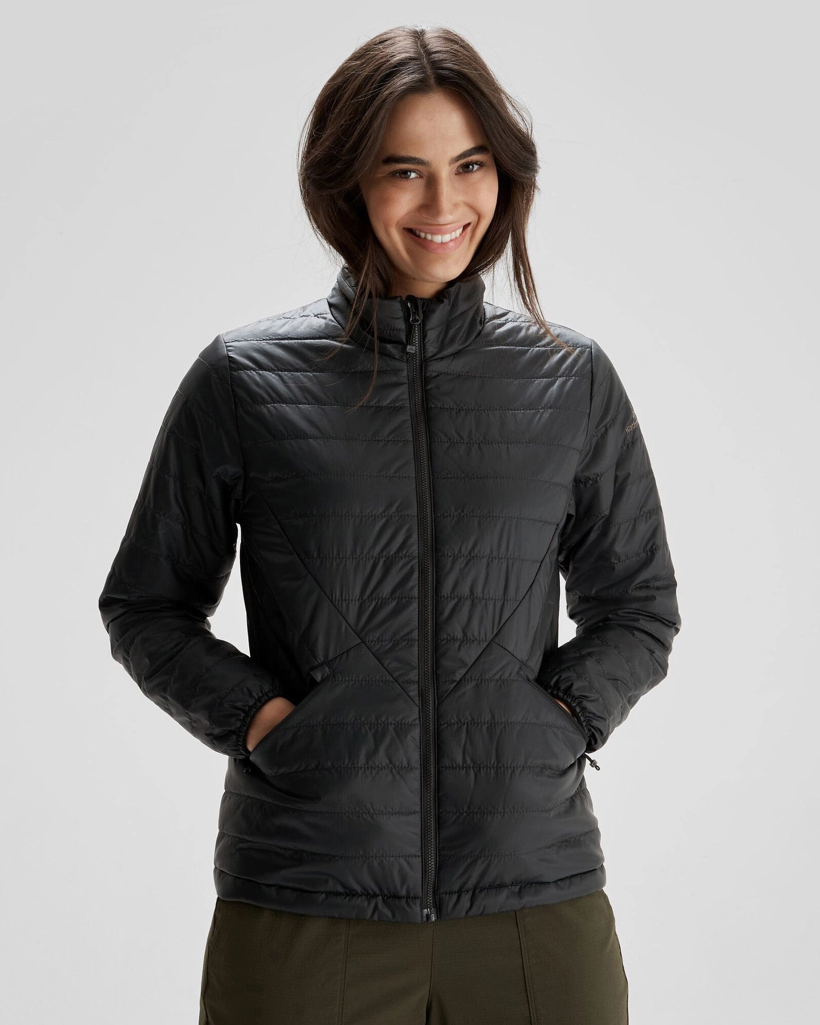 FlexibleHoodDesign Women's Heli R Insulated Jacket - Black Stingray