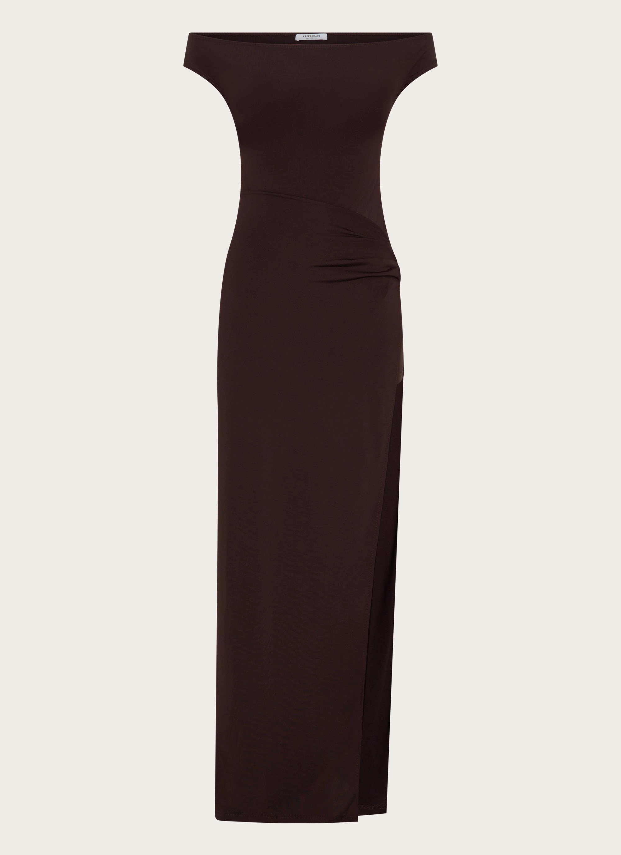 Amerie Maxi Dress - Chocolate Vibrant patterned dress