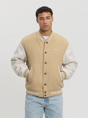 Lightweight insulation GUESS Jeans Beige Bomber Jacket