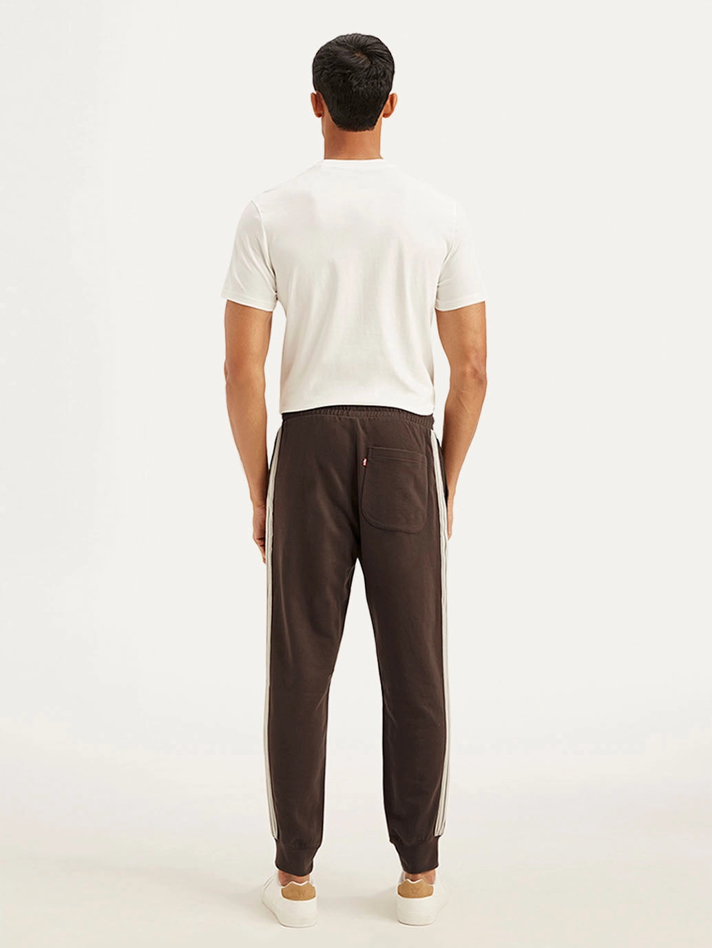 Urban Look Men's Dark Brown Solid Utility Joggers