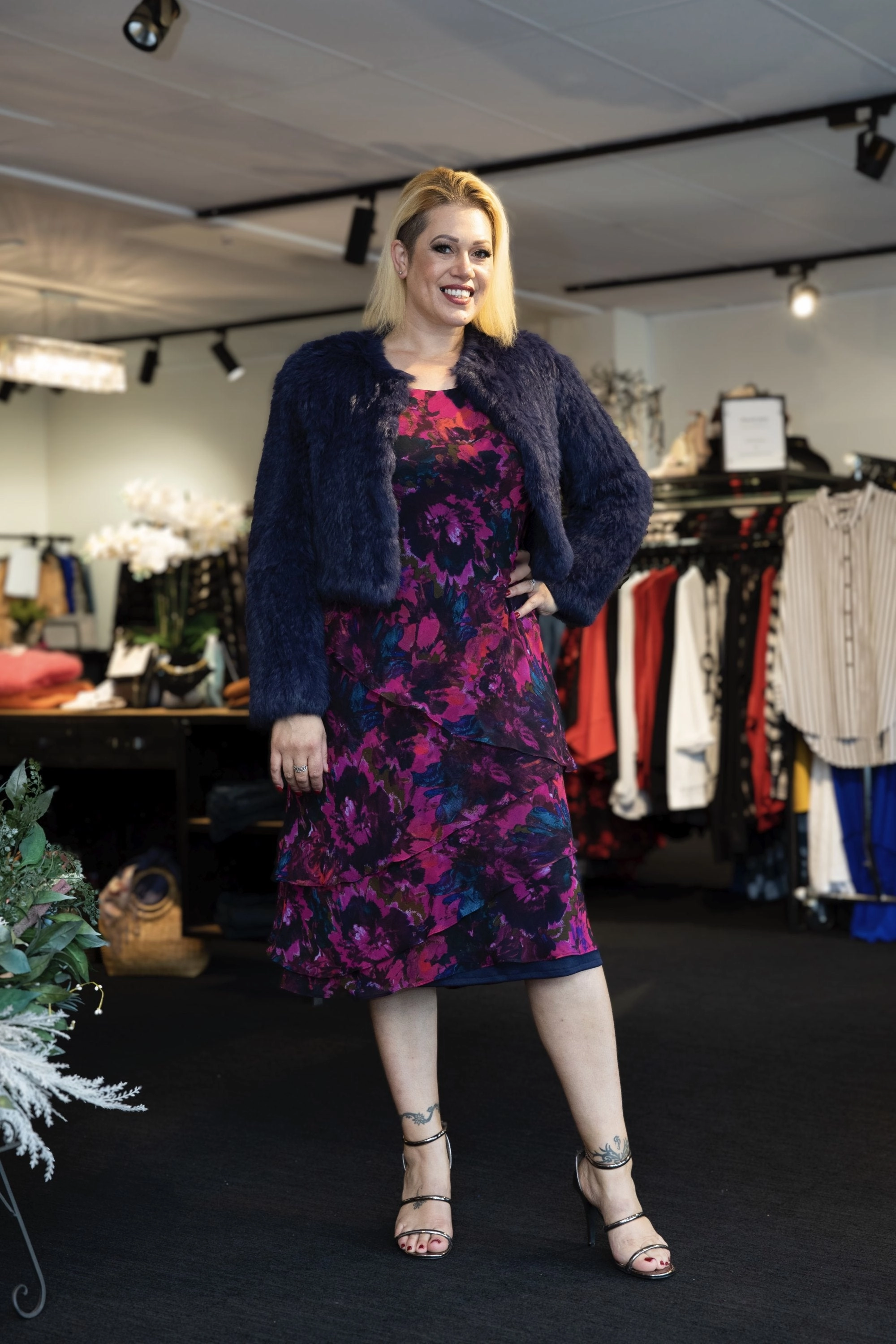 Layla Jones - LJ0359 Layer Dress w Jacket - Exclusive Transitional Daily Fit Light Protection