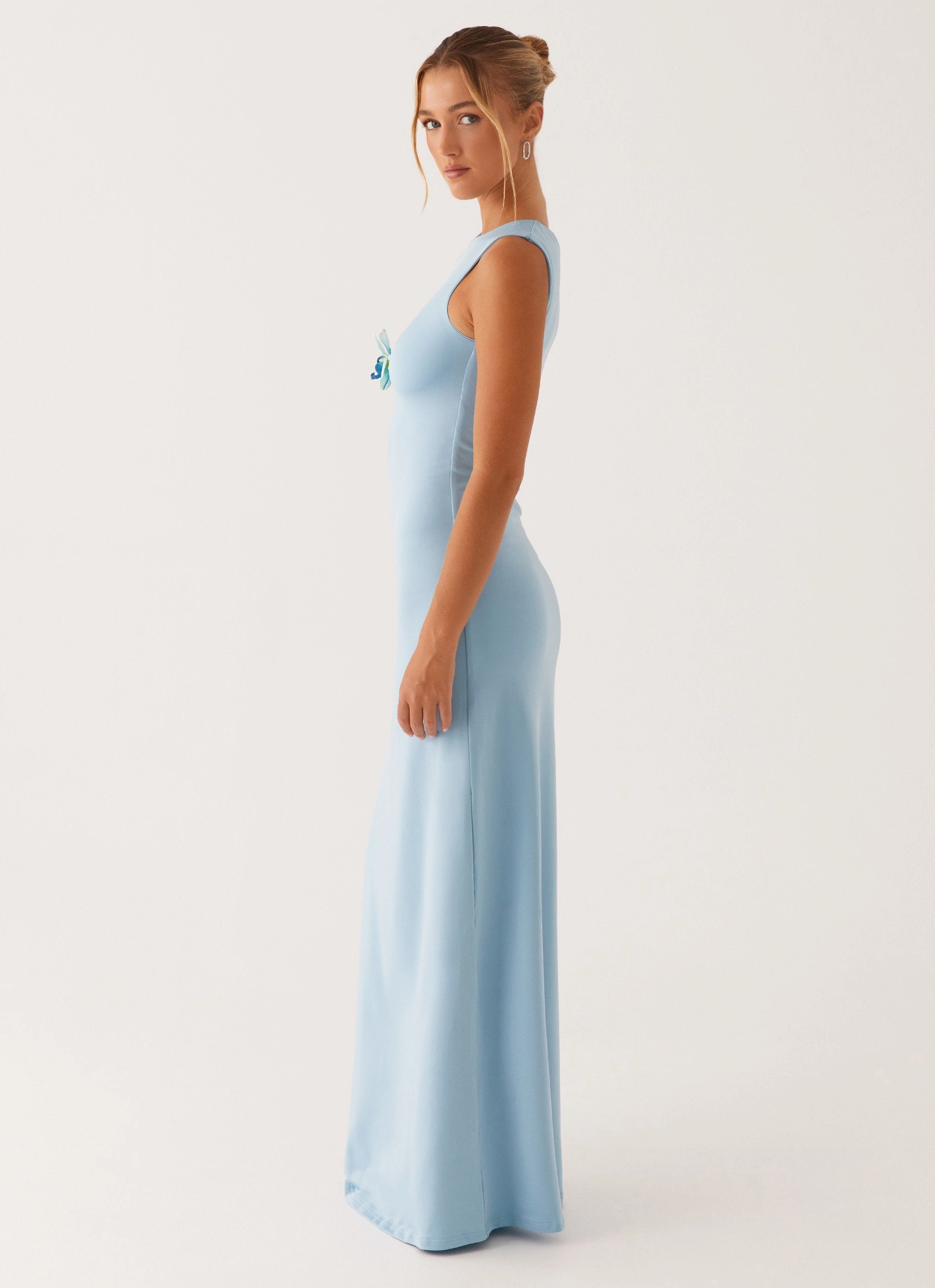 Mahalia Maxi Dress - Blue Back Glow