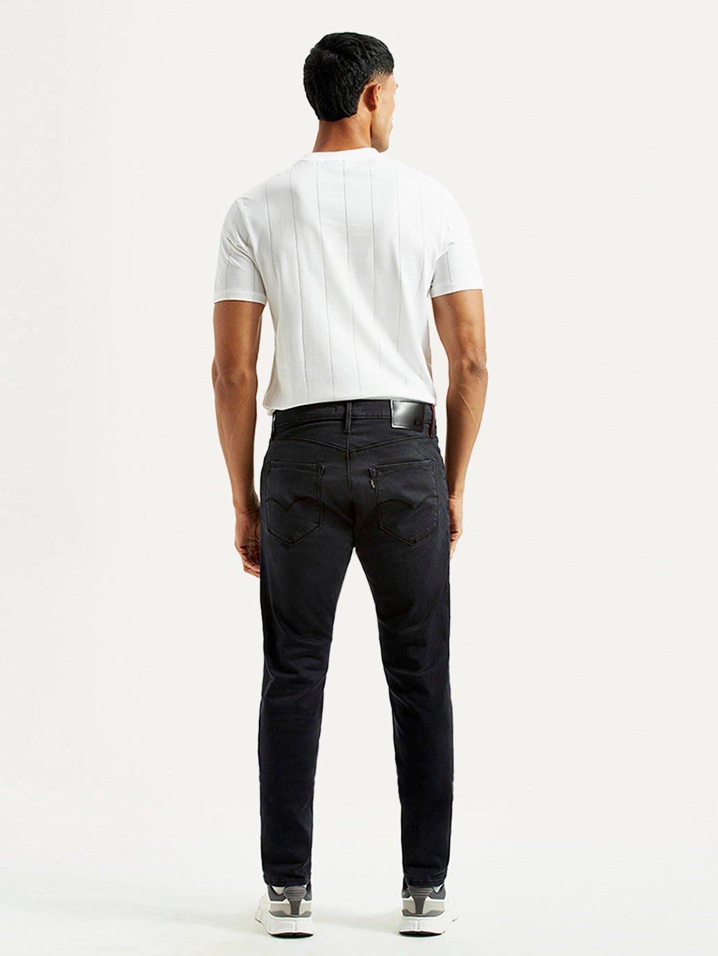 Men's Redloop 512 Charcoal Grey Slim Tapered Fit Mid Rise Jeans Quick Wash