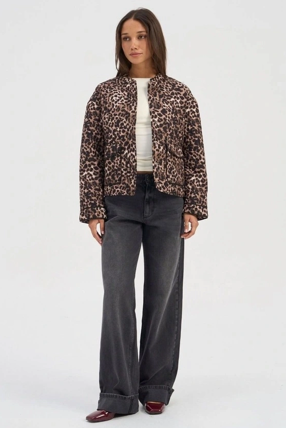 ONLY Hallie Quilted Jacket Animal Weekend Chill Style Affordable Fashion