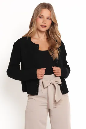 Ozara Cardigan - Black Thermochromic Fiber Applications