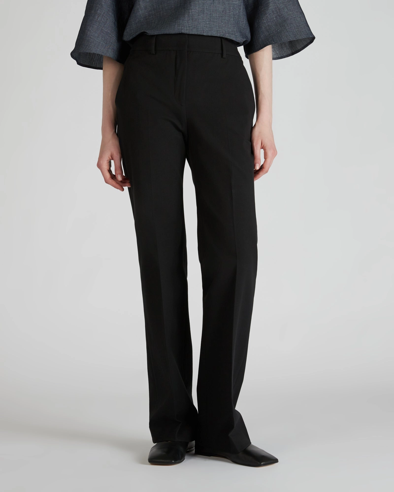 RecycledMaterial Regular fit trousers in two-way stretch gabardine