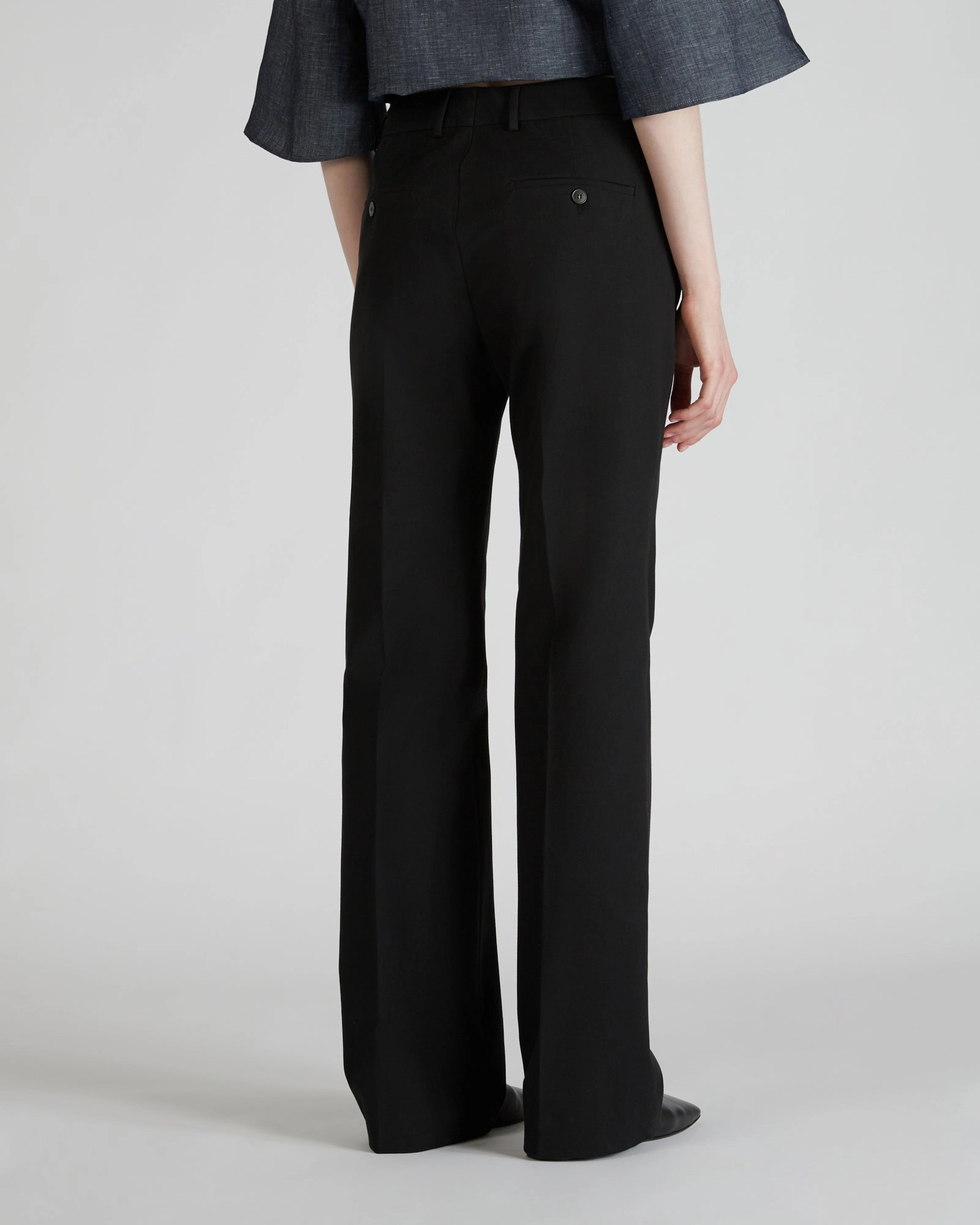 Regular fit trousers in two-way stretch gabardine Flexible Leg