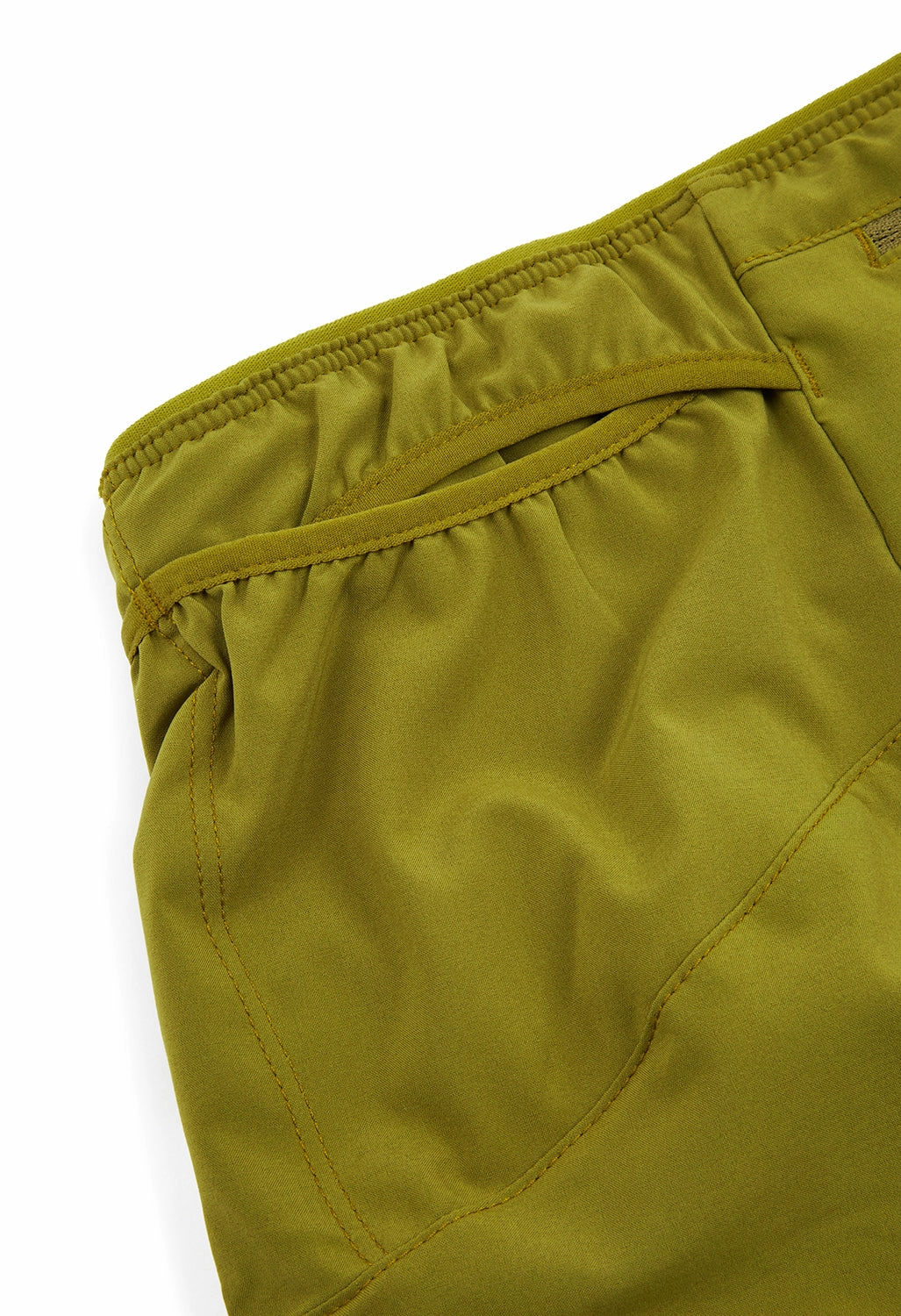 Patagonia Men's Strider Pro Shorts - 7 in. - Graze Green Warm Mood Elastic hem