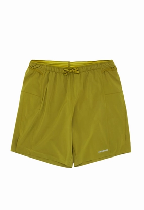 Flexible Waistline Effortless Motion Patagonia Men's Strider Pro Shorts - 7 in. - Graze Green