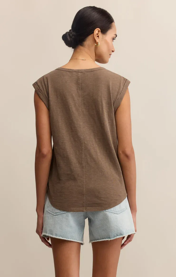 Per Diem Slub Top | Tiki, Black, White Snow - sporty - winter - active Urban Smart Minimalist Layer