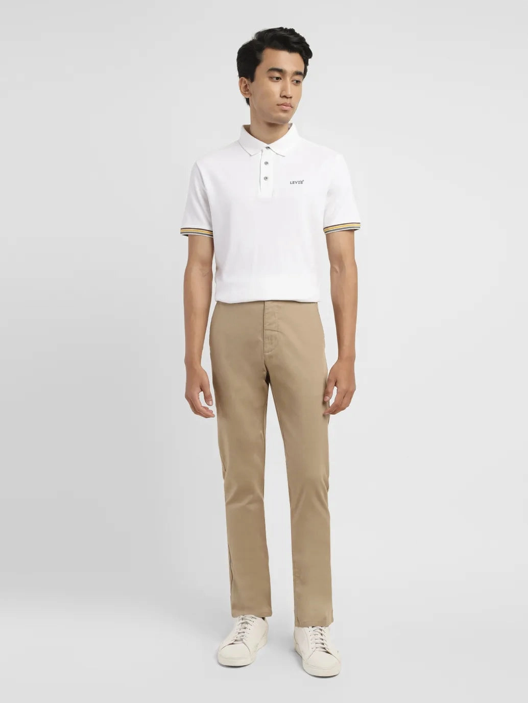 High Durability Stitching Full Flex Men's 513 Khaki Slim Fit Chinos