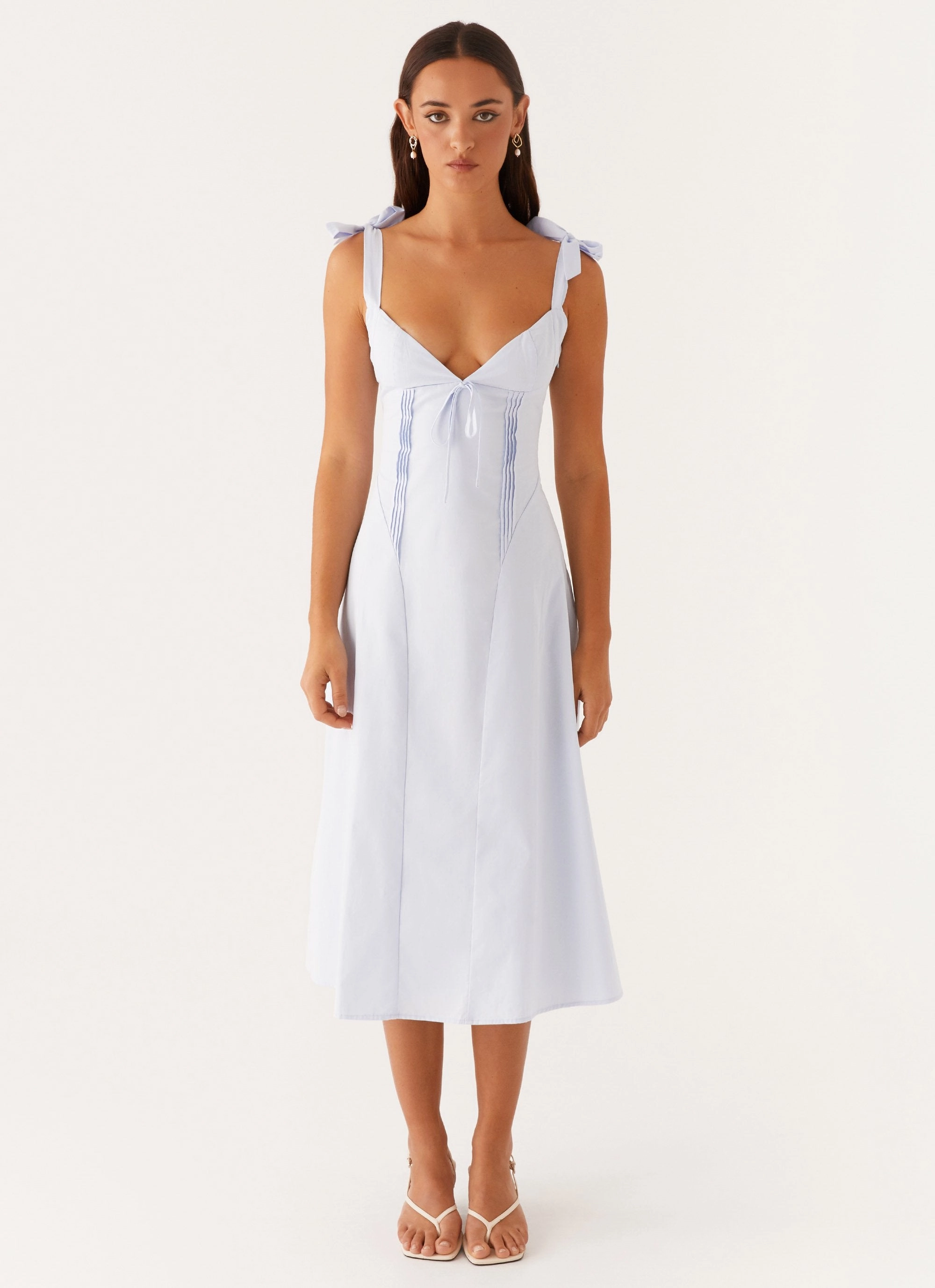 Bare Glow Adela Midi Dress - Blue