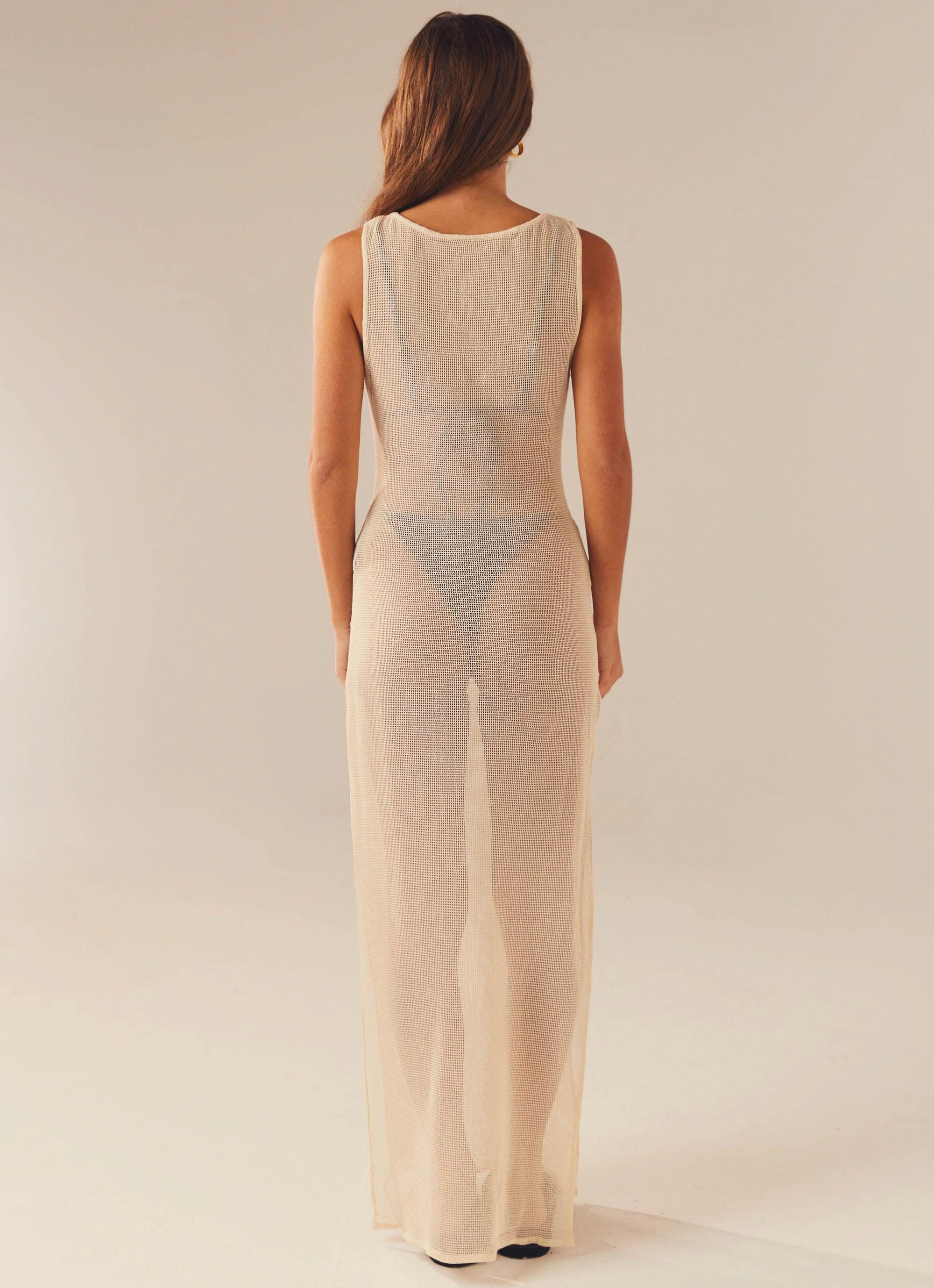 Spring Vibe Air Comfort Caught Up Maxi Dress - Beige