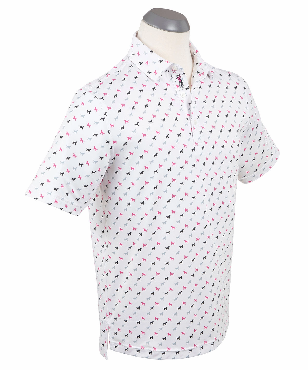 Durable Shirt Urban Chic Performance Dog Print Polo