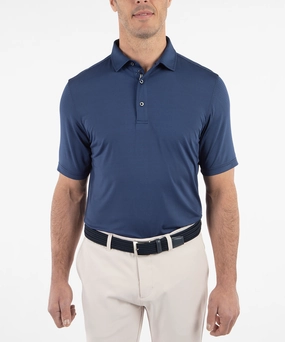 Performance Jersey Mini Tonal Feed Stripe Polo Non Restrictive Cuff