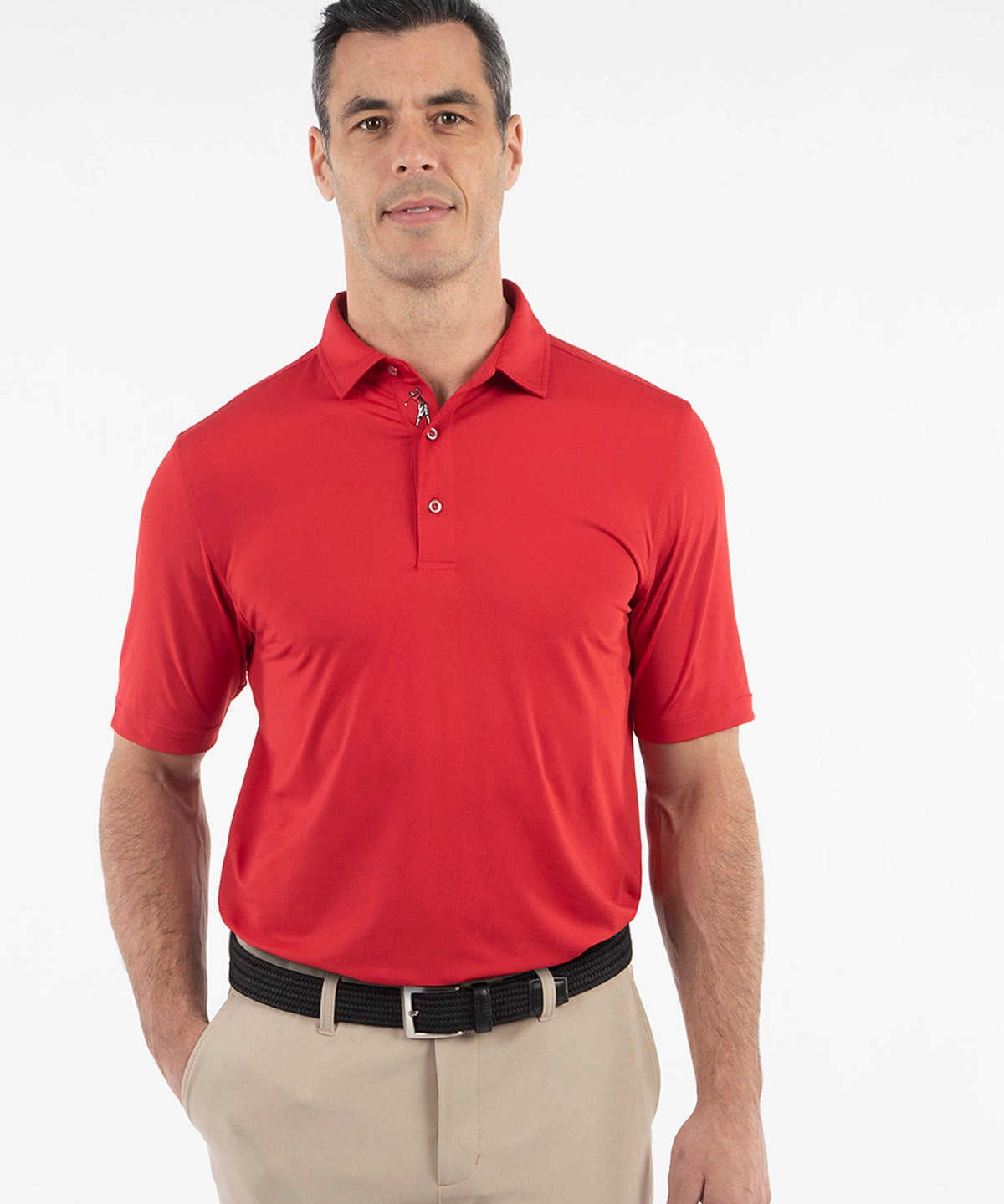 Quick Dry Layer Breathable Wearable Performance Jersey Solid Polo Shirt