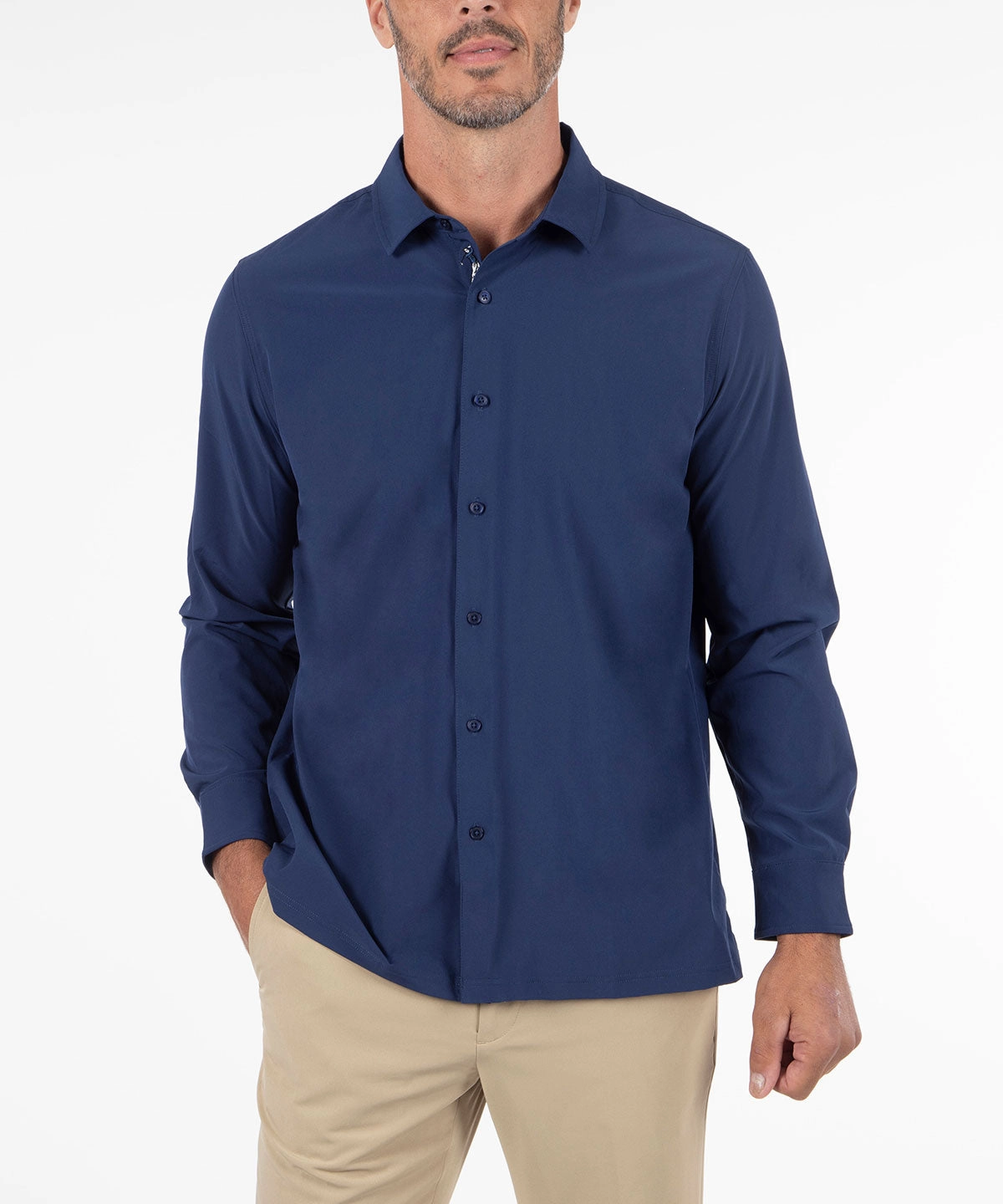 Cocktail Event Fast Drying Performance Long Sleeve Poplin Shirt