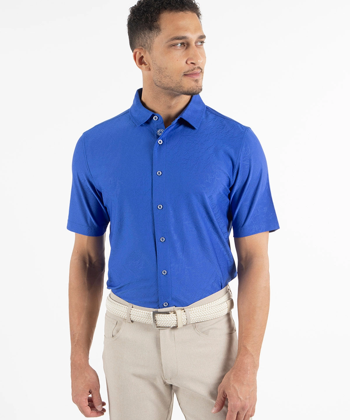 Performance Magnolia Short Sleeve Button-Down Sport Shirt Pocket Detailing Spring Collection