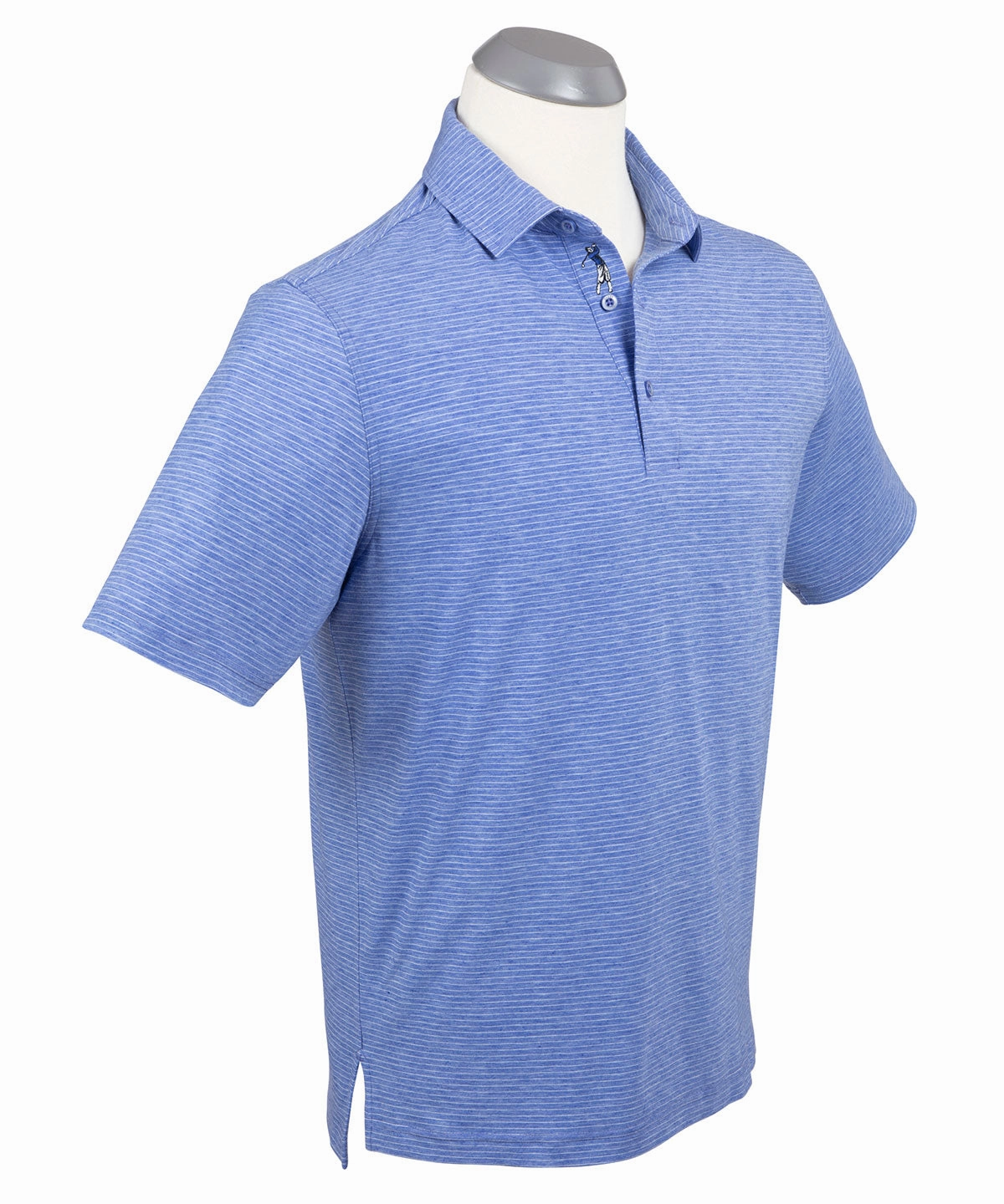 Summer Wear Performance Pin Stripe Polo