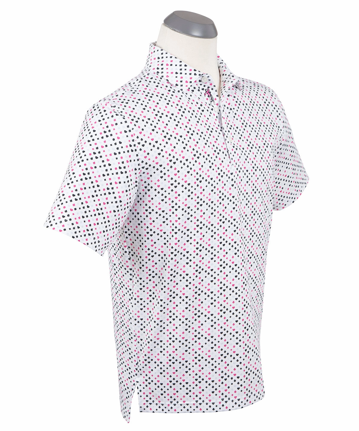 Performance Poker Print Polo Fashionable Design Weekend Casual