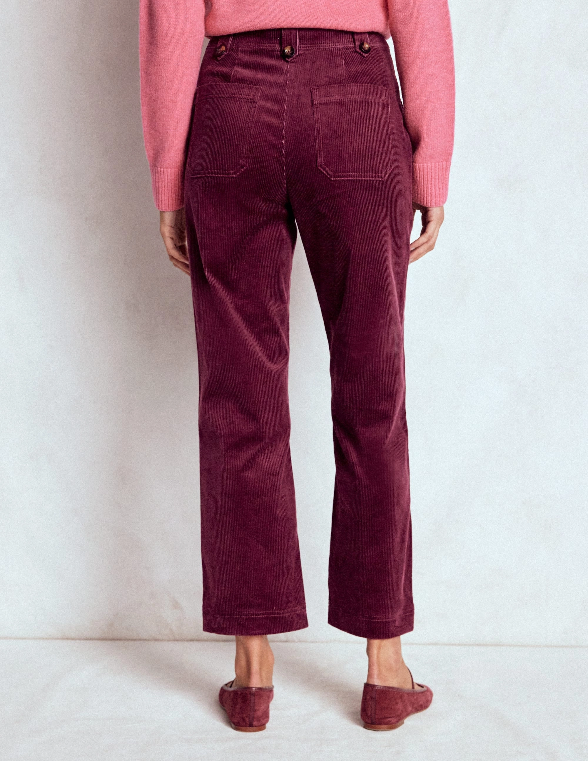 Pimlico Cord Trousers-Deep Wisteria ExtendedSizeRange