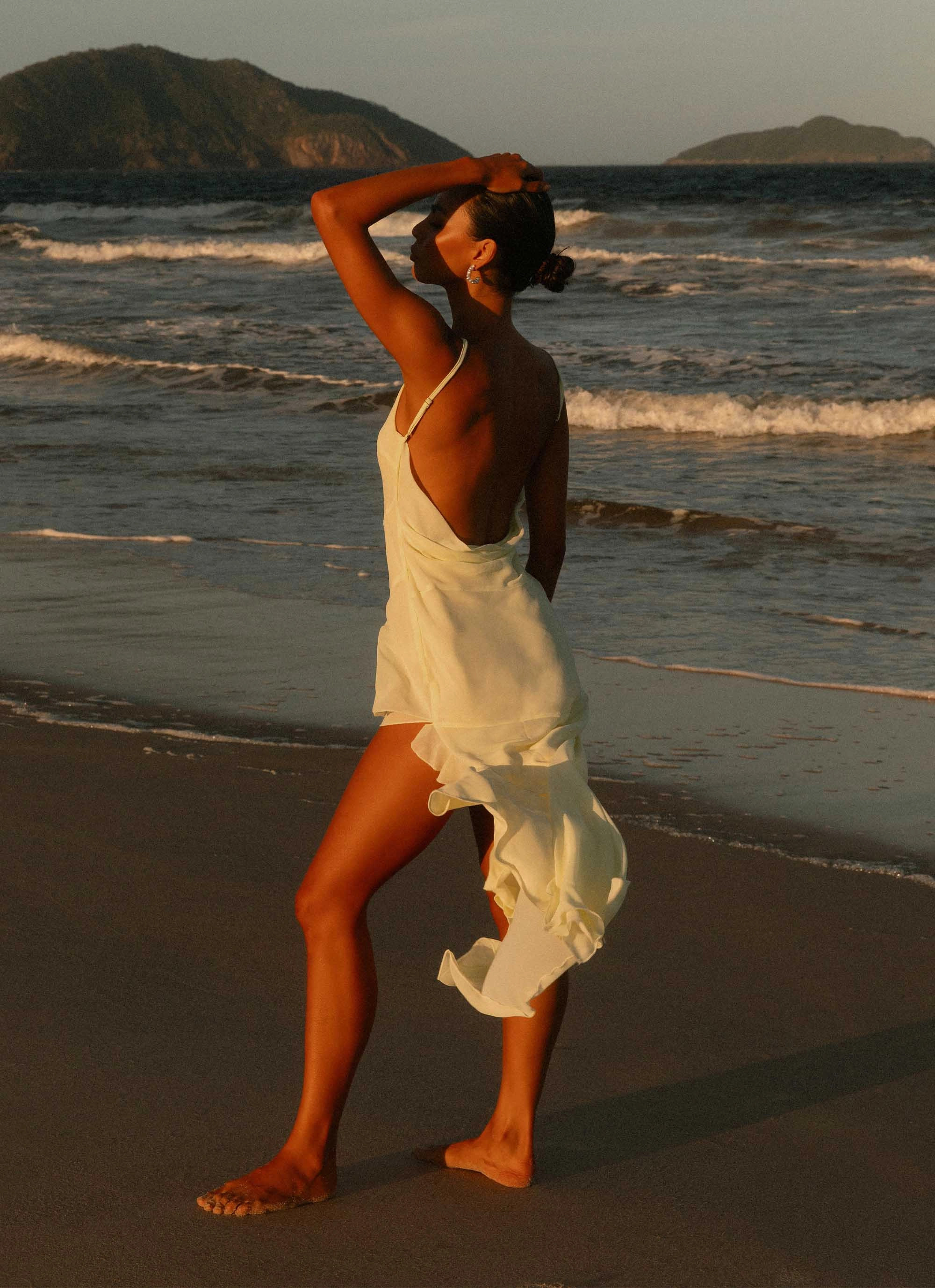 Neutral Flow Ariel Maxi Dress - Baby Yellow