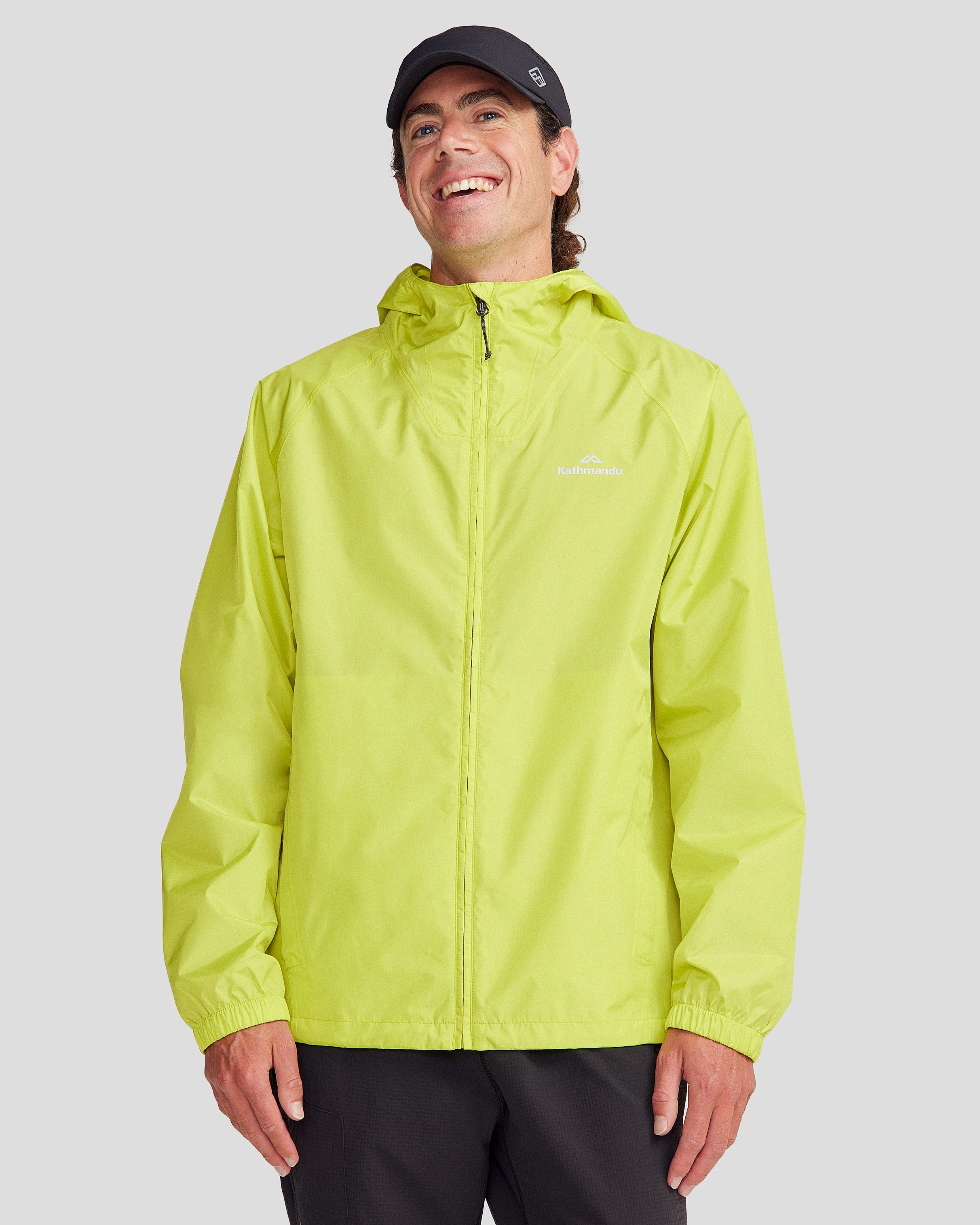 Pocket-it 2L Men's Rain Jacket v4 - Bright Moss Climate Adaptive Design