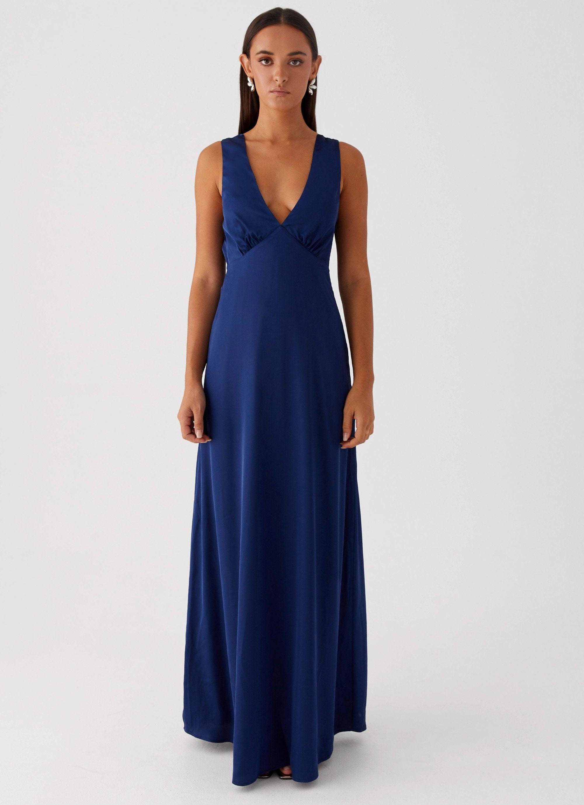 Smart Fit Winnie Cowl Back Maxi Dress - Navy
