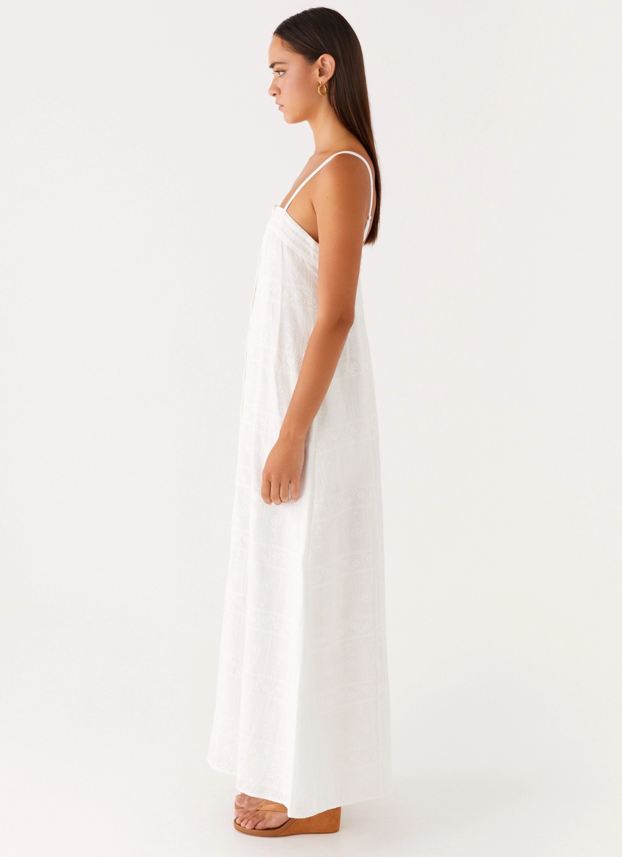 Natural Flow Formal Style Cole Maxi Dress - White