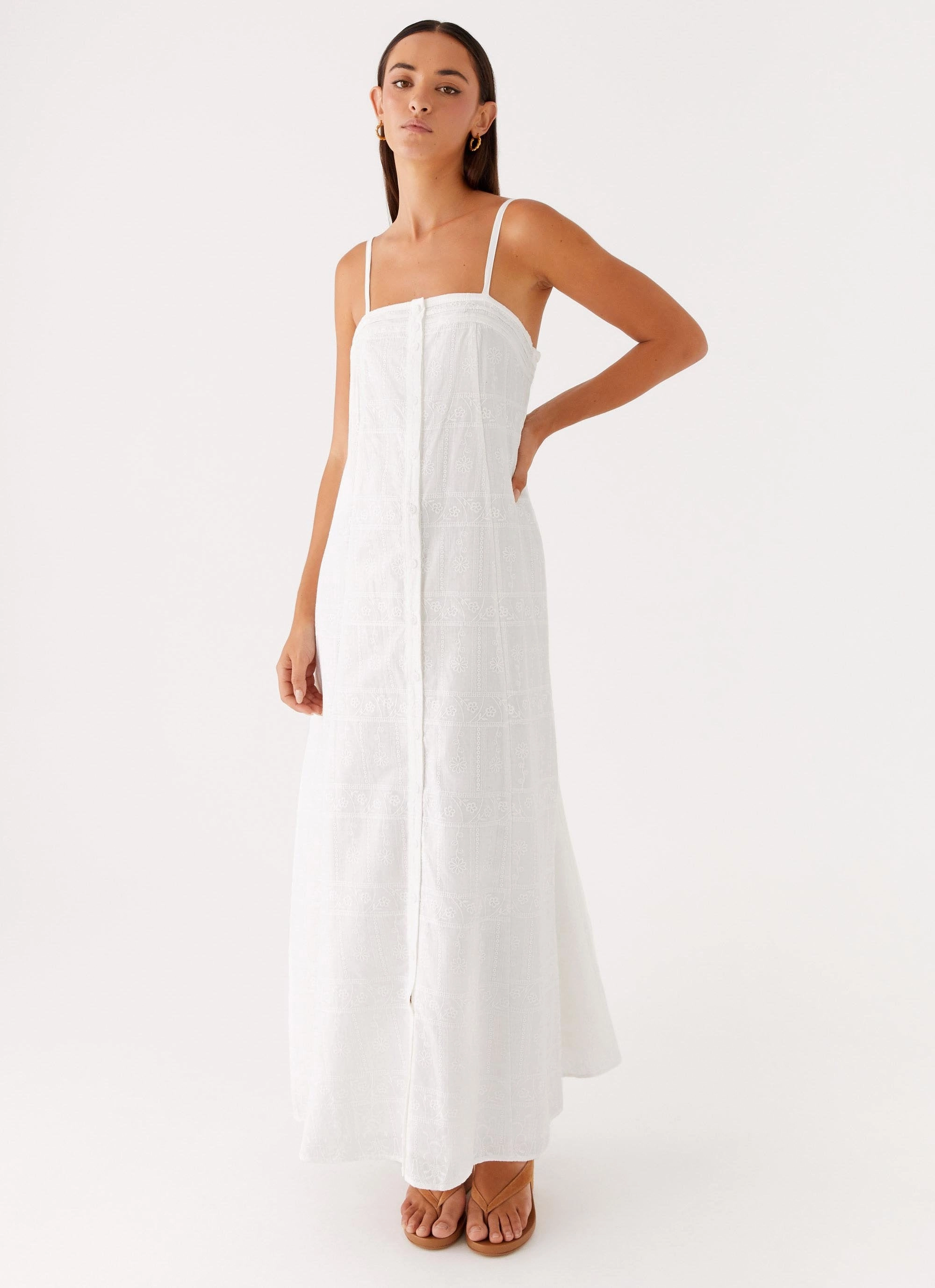Layered Movement New York Cole Maxi Dress - White