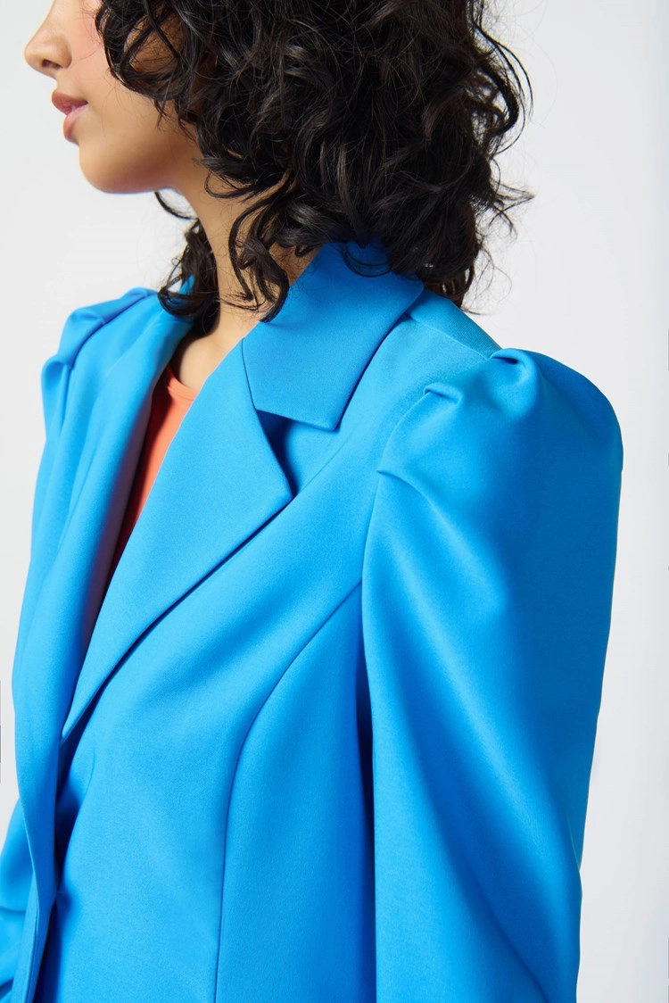 Cozy Hood Detail Joseph Ribkoff - 241190 Puff Sleeve Blazer